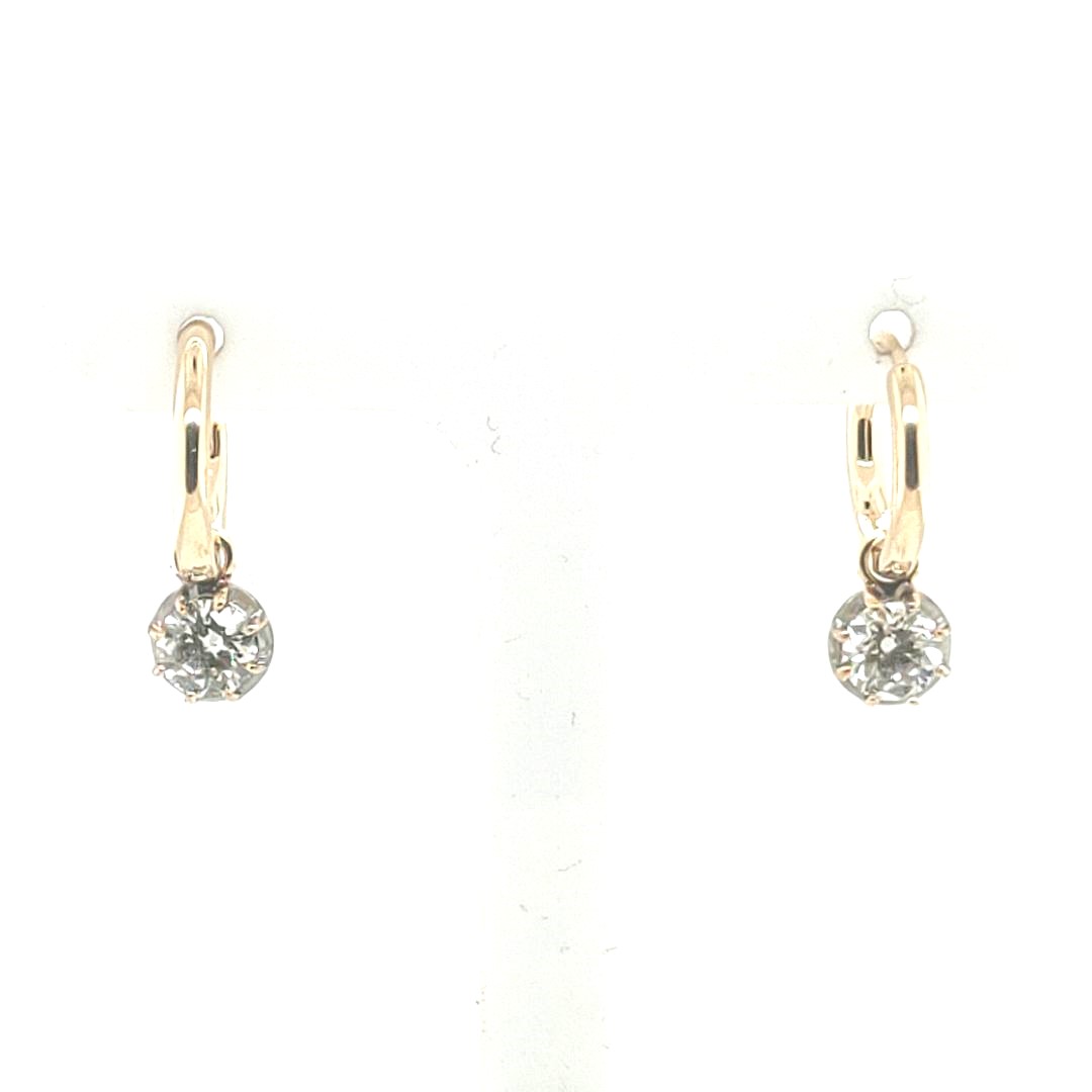 Amethyst and Diamond Drop Earrings - Turgeon Raine-sgquangbinhtourist.com.vn