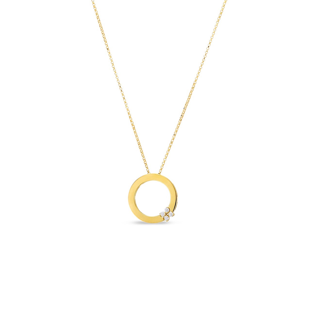 18kt Love In Verona Circle Of Life Pendant Necklace