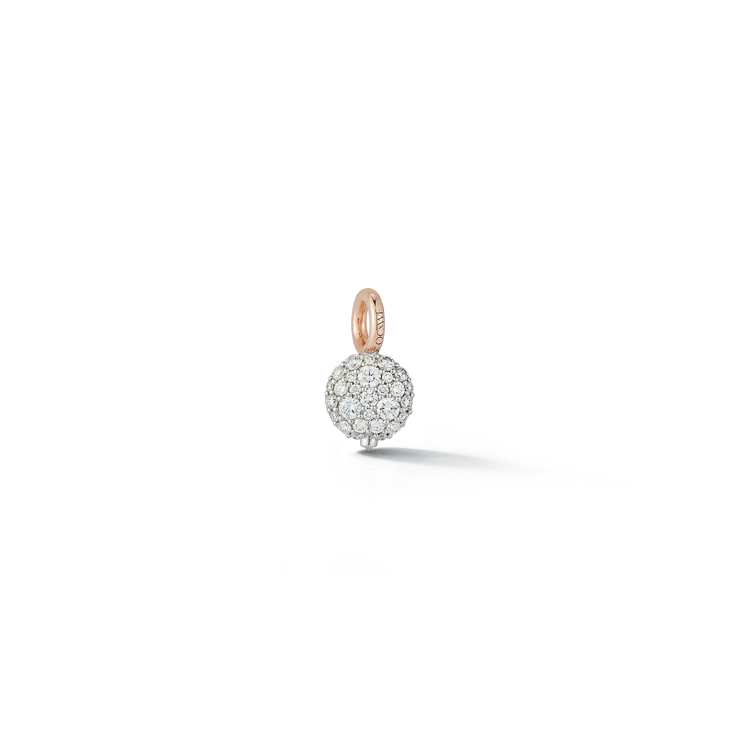 Walter's Faith 18kt White Gold Small Diamond Pebble Locket
