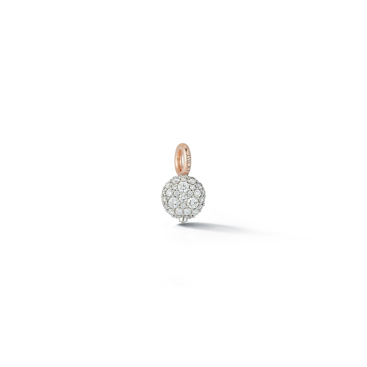 18kt Small Diamond Pebble Locket