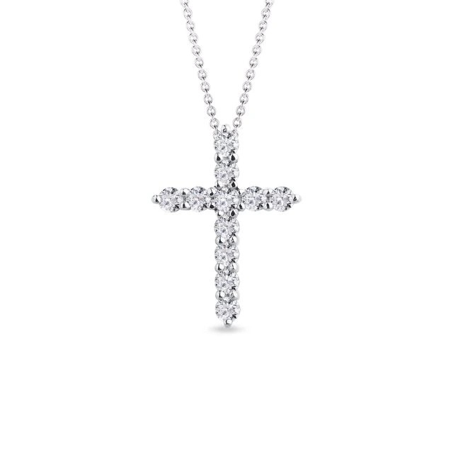 18kt 5ct Diamond Cross Pendant