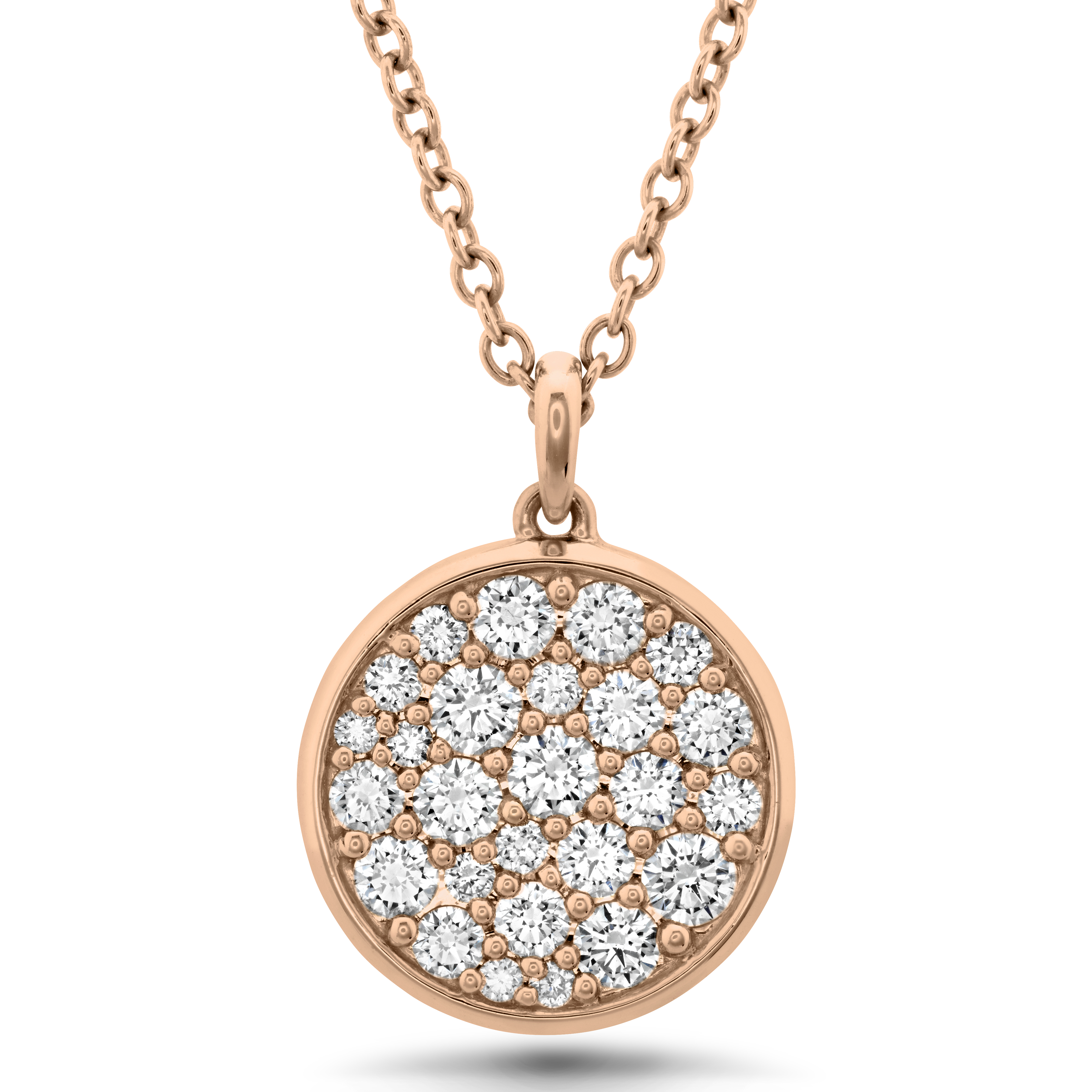 Luna Pave Diamond Pendant Necklace