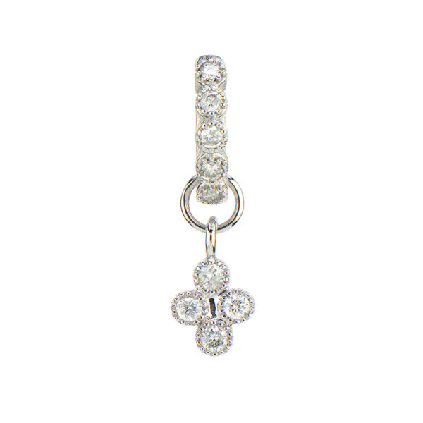 18kt Petite Quad Charm Diamond