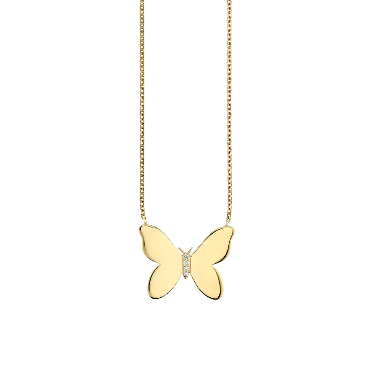 14kt Butterfly Pendant Necklace