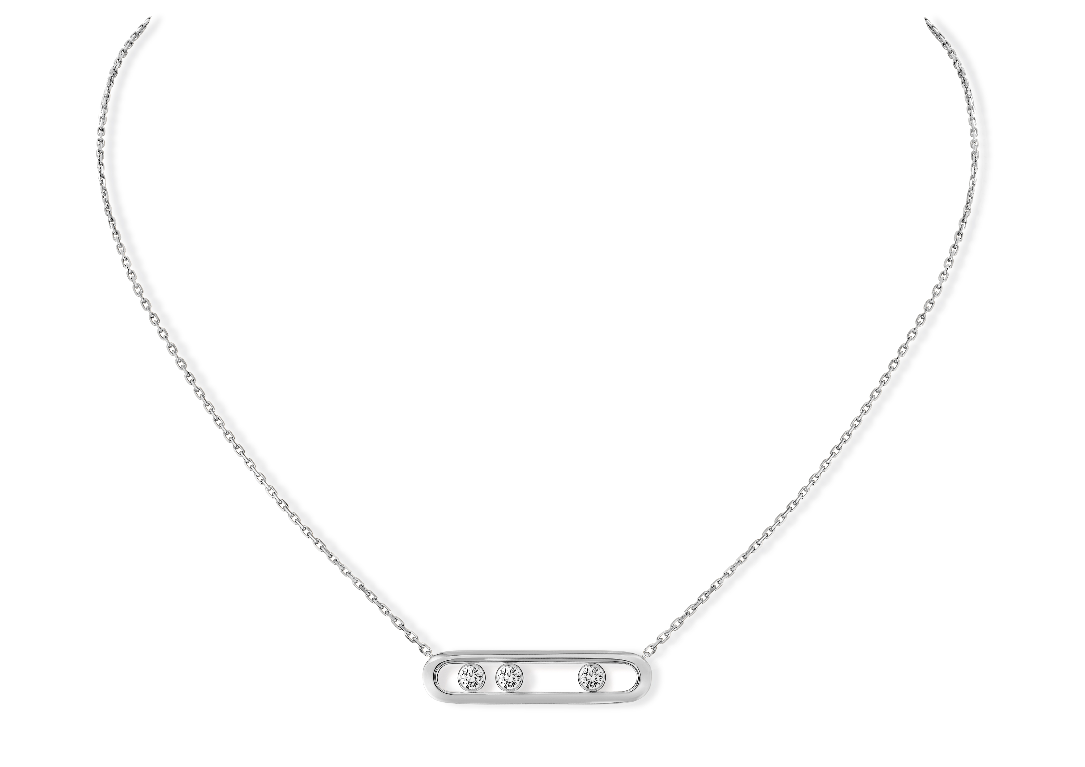 Messika 18kt White Gold Large Move Necklace