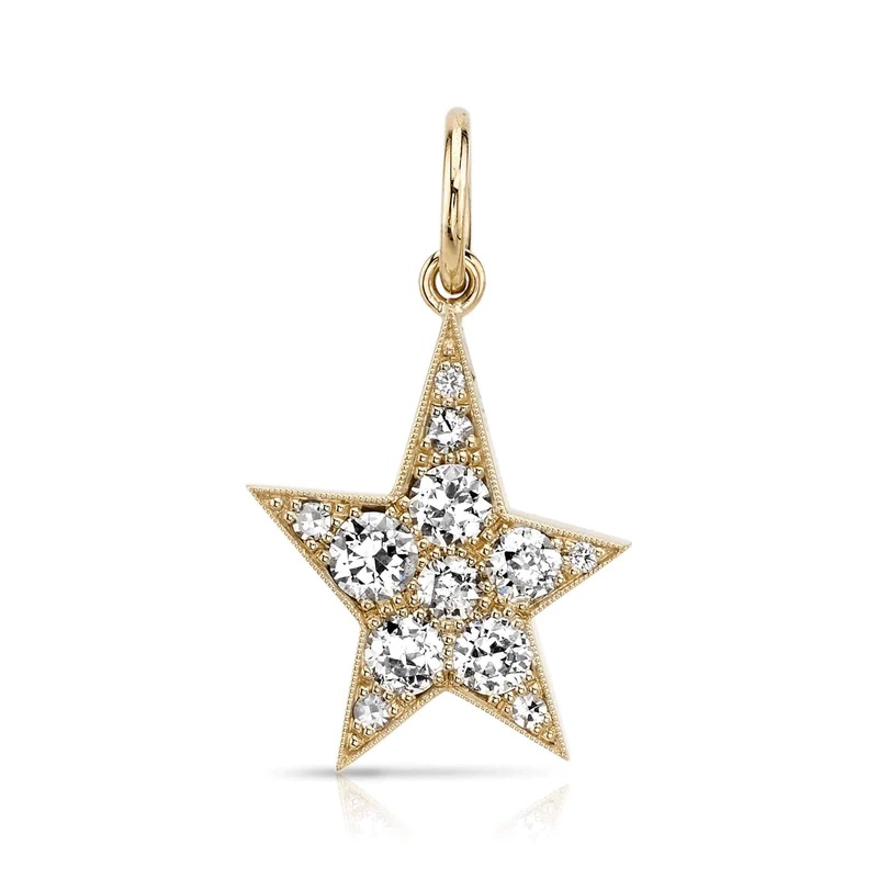 18kt Small Kinsley Cobble Star Pendant