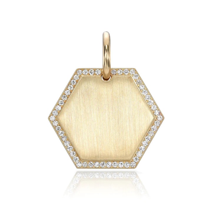 18kt Josephine Pave Pendant