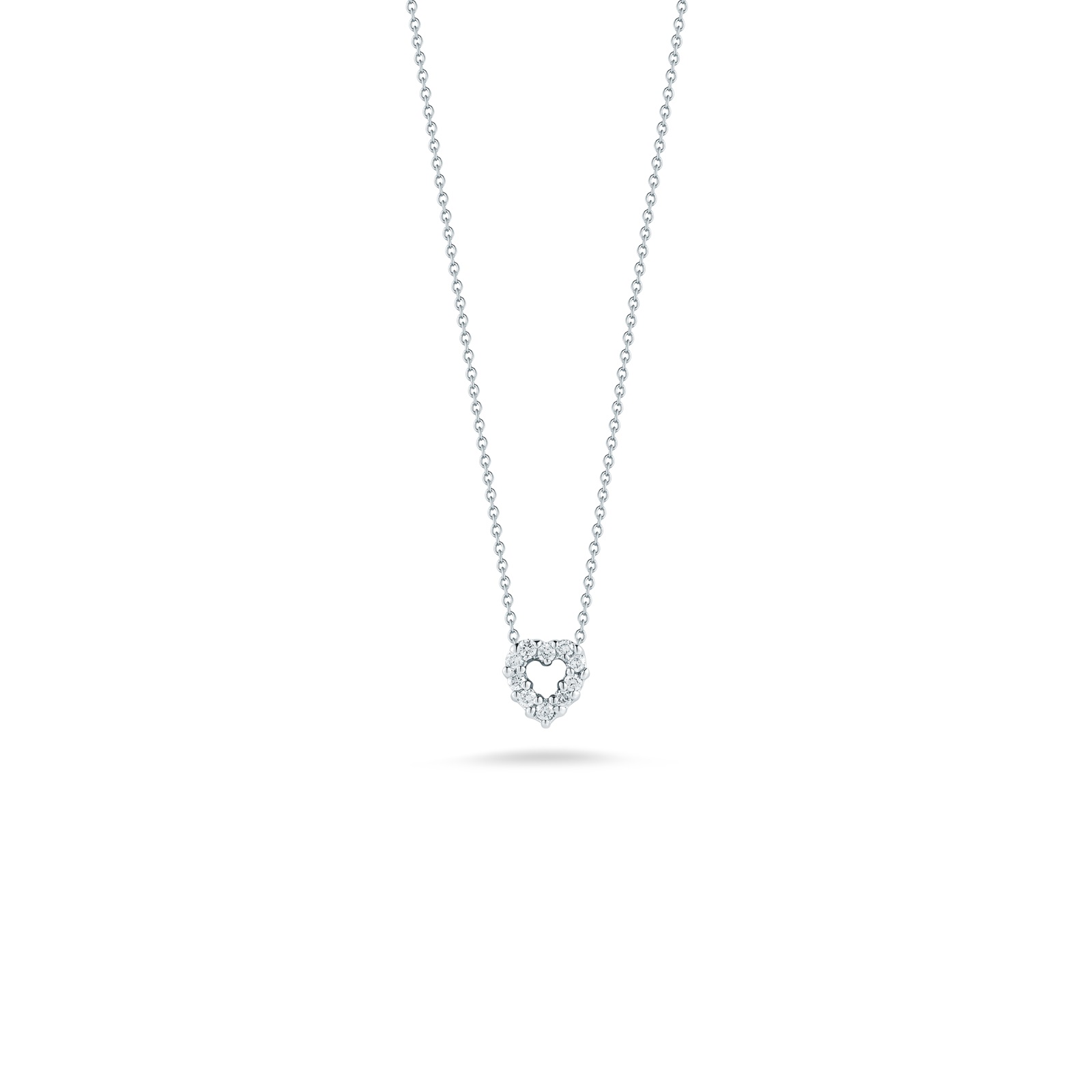 18kt Baby Diamond Heart Necklace