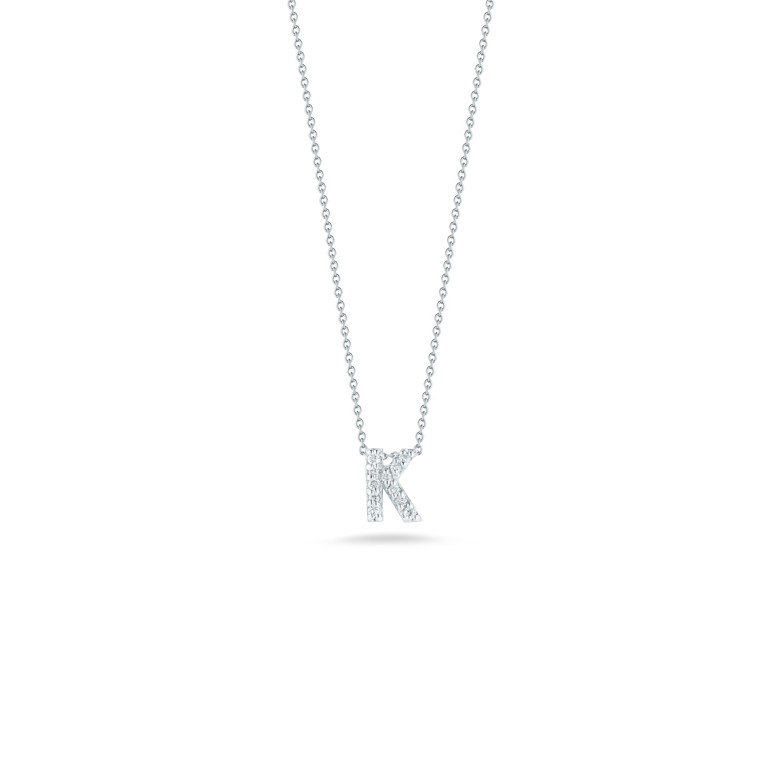 Silver Initial Necklace Canada, Sterling Silver Initial Necklace, K Pe