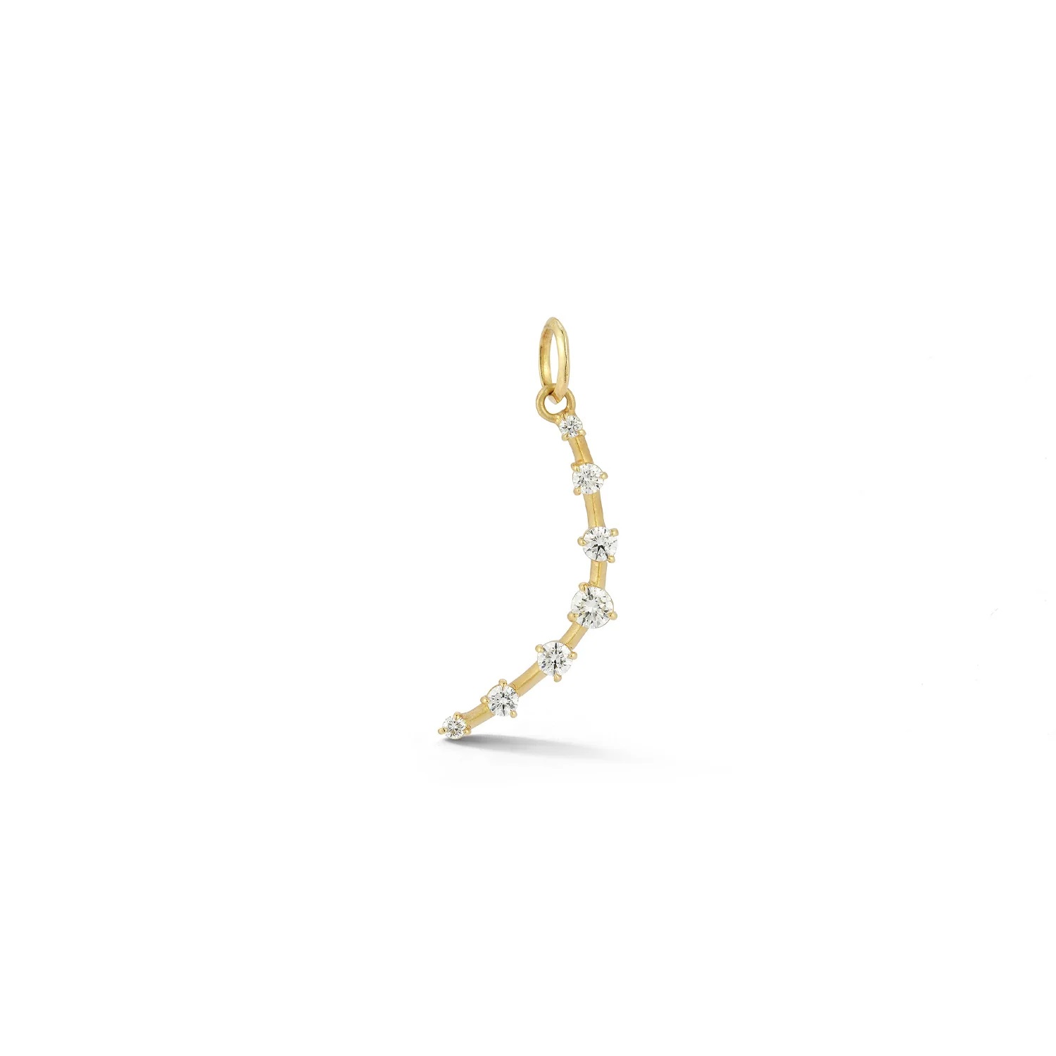 18kt Crescent Charm