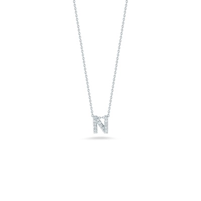 18kt Diamond 'n' Initial Necklace