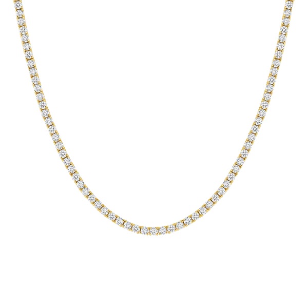 14kt 7.04ct Diamond Tennis Necklace