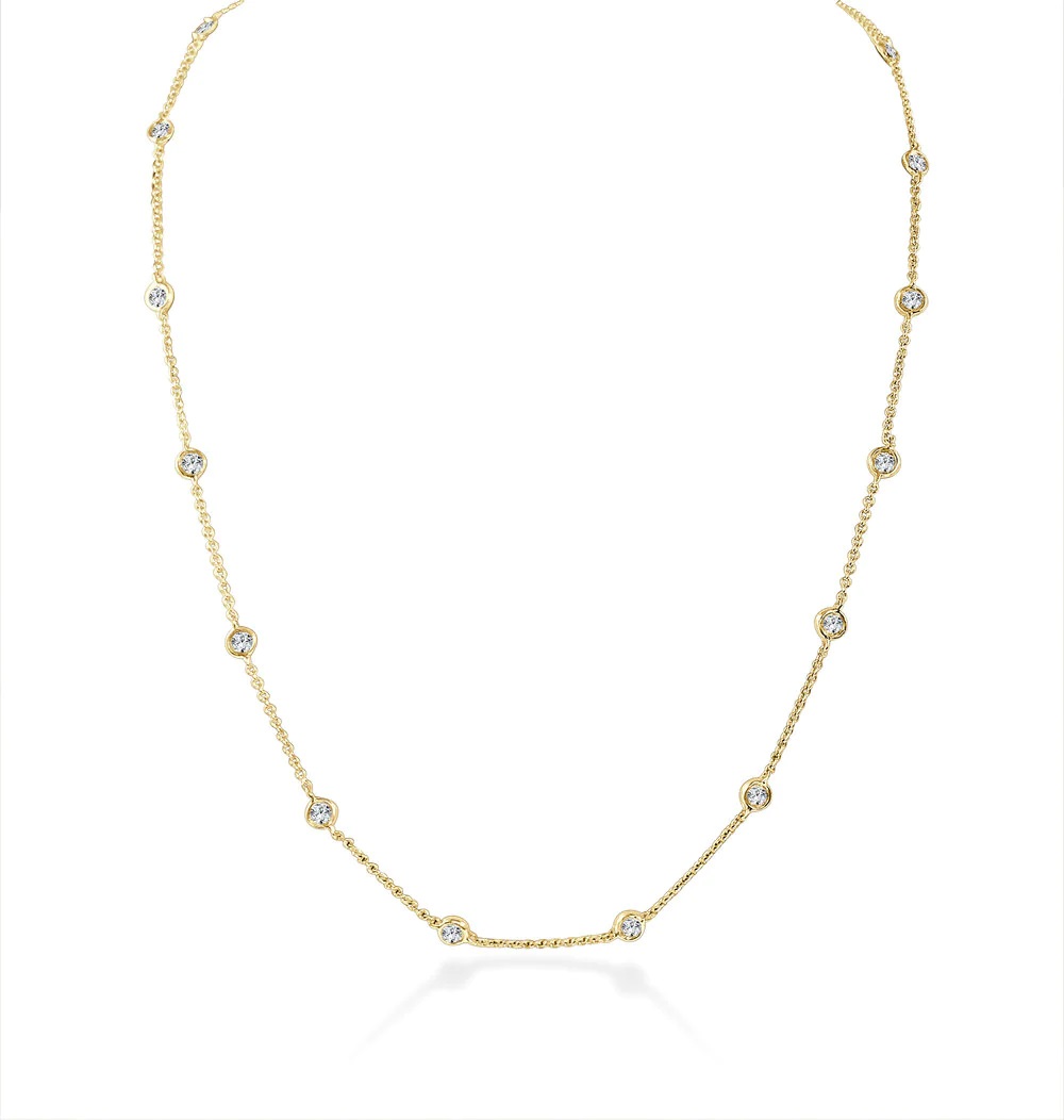 14kt Diamond By The Yard Necklace