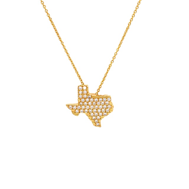 18kt Diamond Texas Necklace