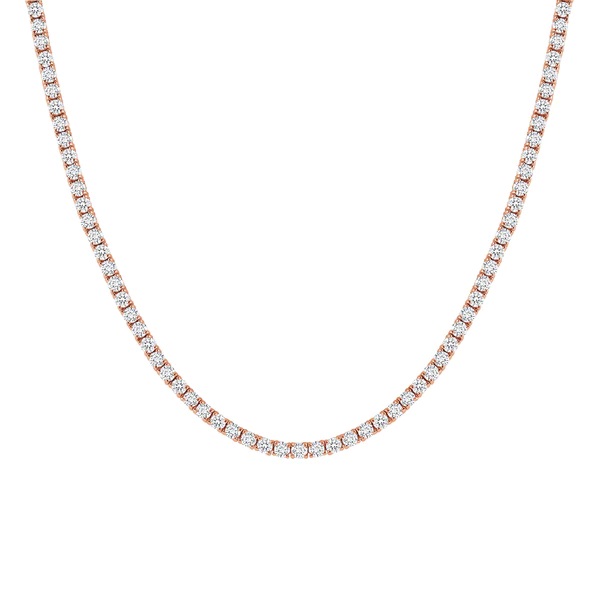 14kt 19.16ct Diamond Tennis Necklace