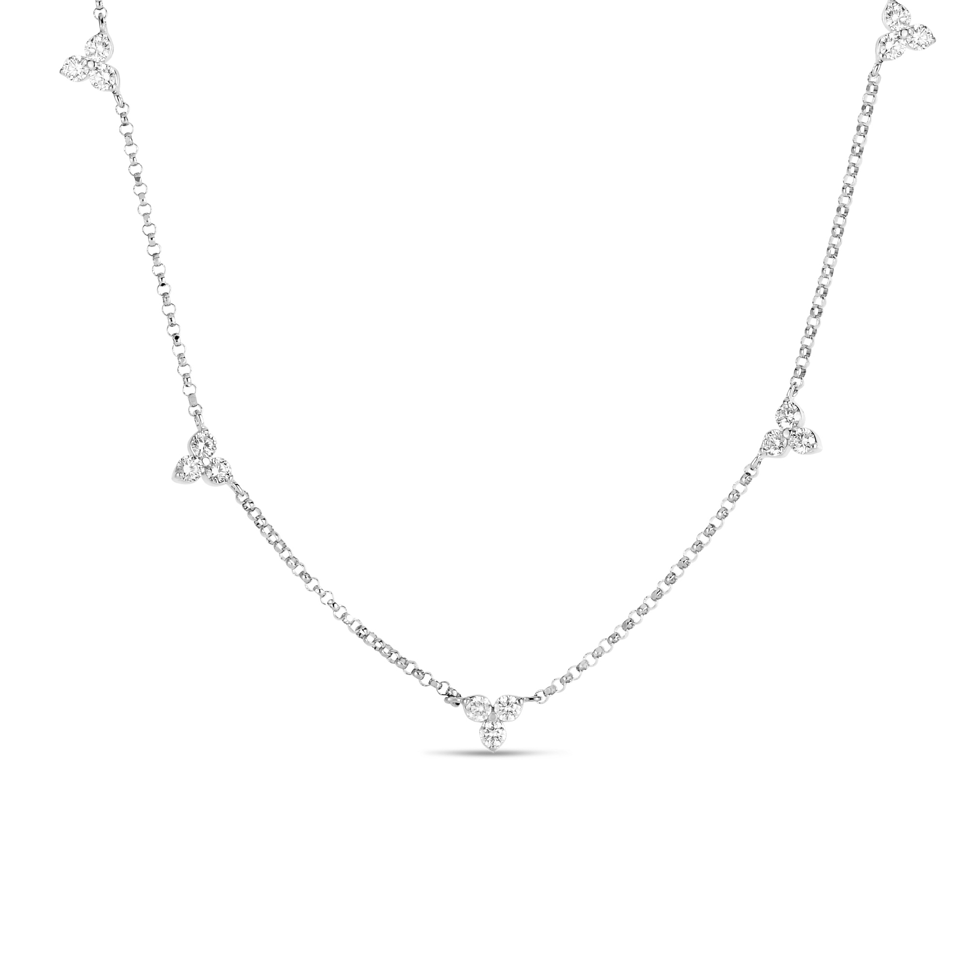 18kt Diamond Love By The Yard Station Necklace