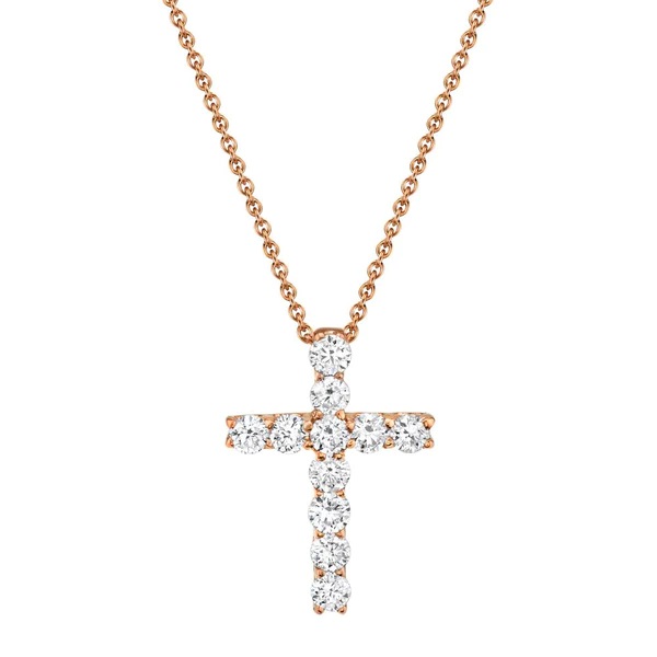 14kt Diamond Cross Necklace