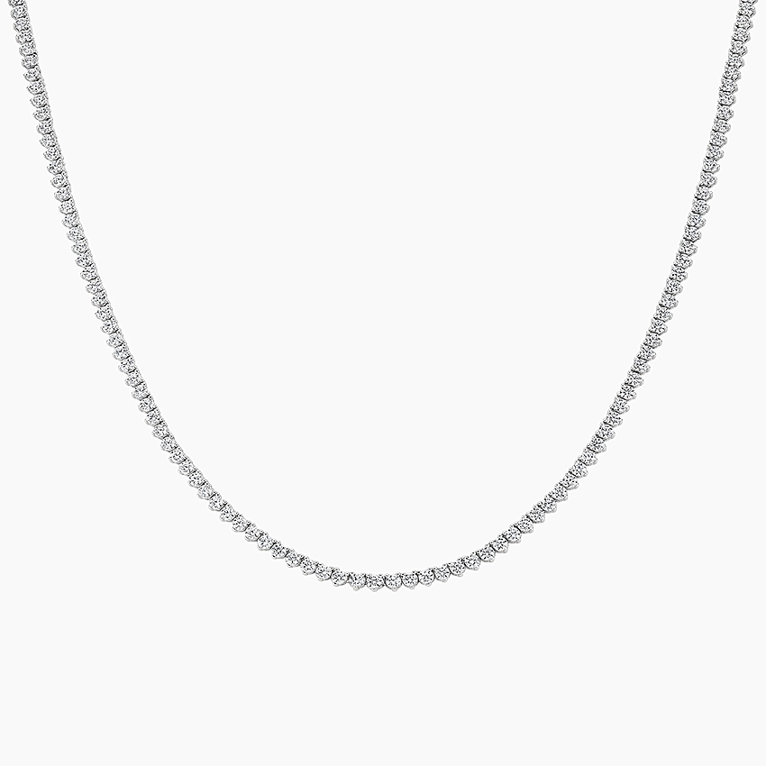 18kt 26.15ct Diamond Tennis Necklace