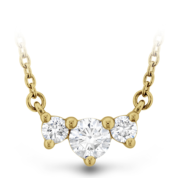 18kt Small Trinity Diamond Necklace