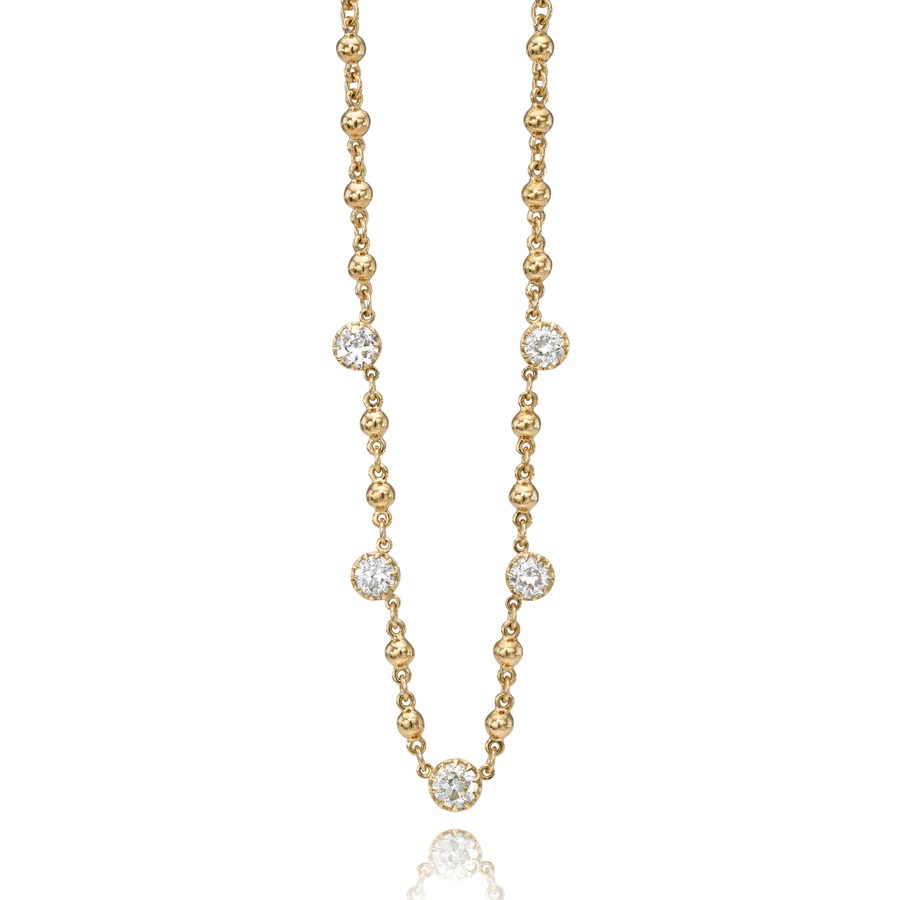 18kt Five Stone Rosalina Necklace