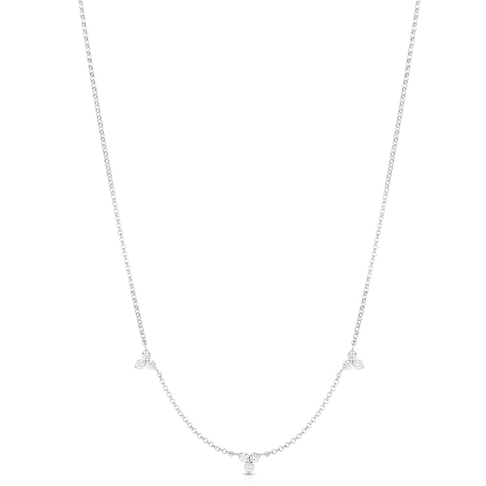 Diamond Three Station Necklace