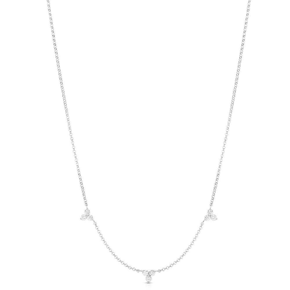 Diamond Three Station Necklace