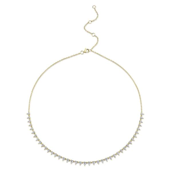 14kt Diamond Pear Cut Necklace