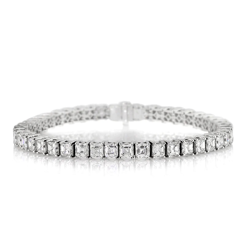 Korman Signature Asscher Cut Diamond Tennis Bracelet