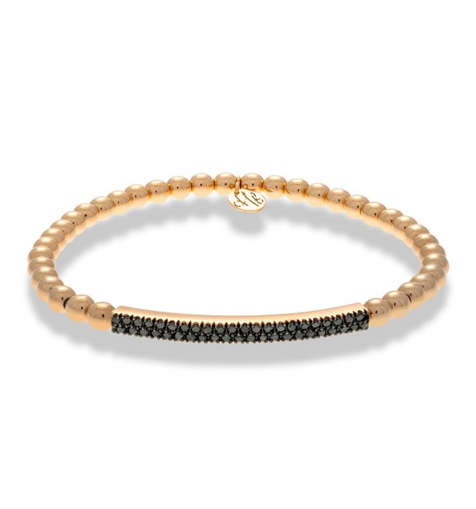 Hulchi Belluni 18kt Rose Gold Tresore Stretch Bracelet