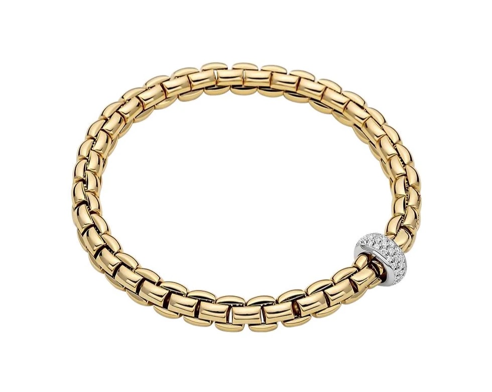 18kt Eka Flex'it Bracelet With Diamond Rondel