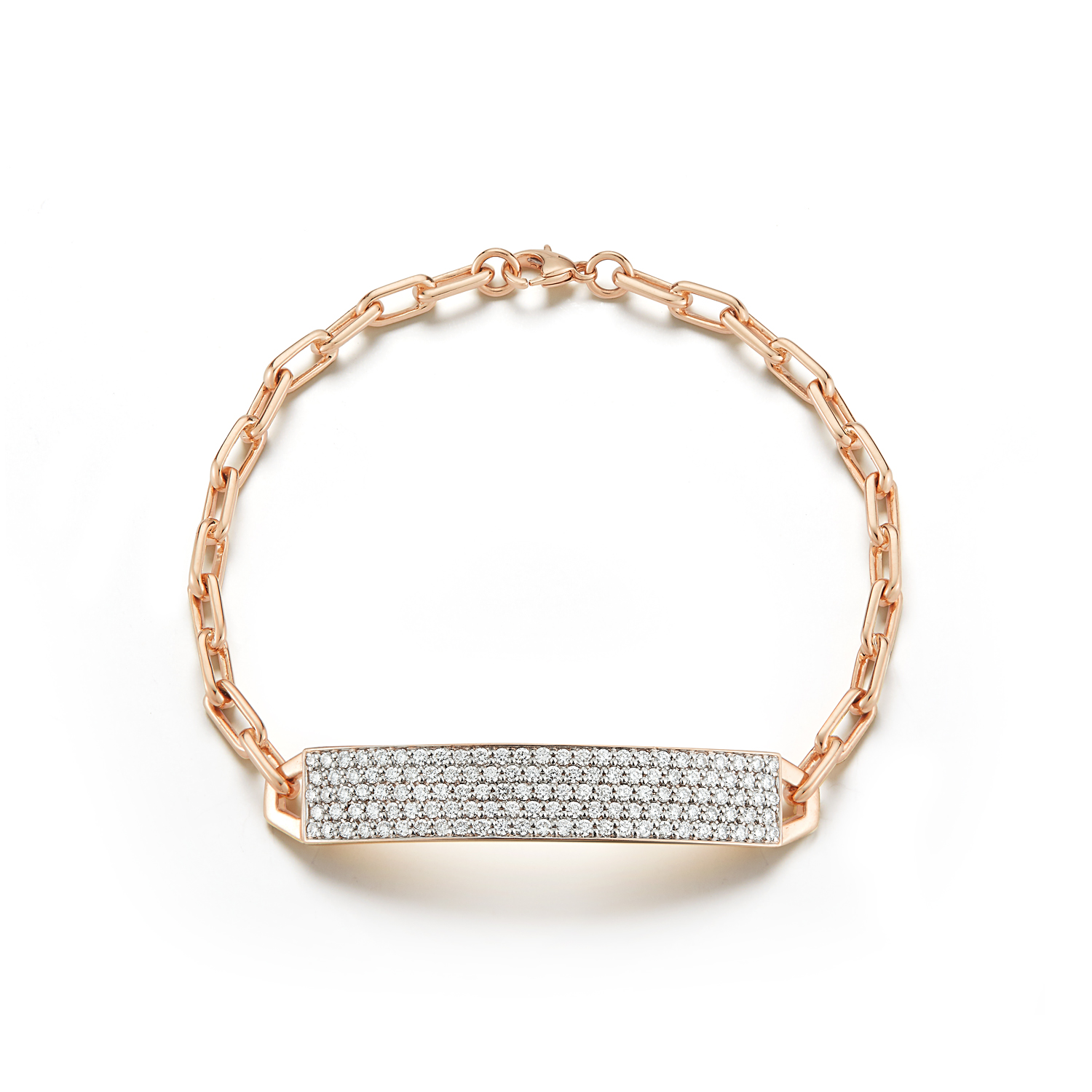 Walter's Faith 18kt Rose Gold  Carrington ID Bar Bracelet