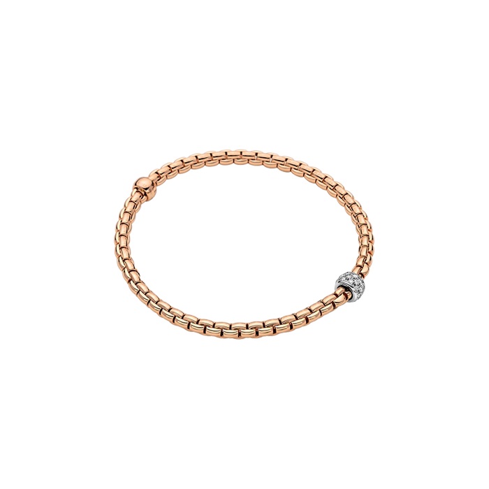 18kt Eka Tiny Diamond Pave Flex'it Bracelet