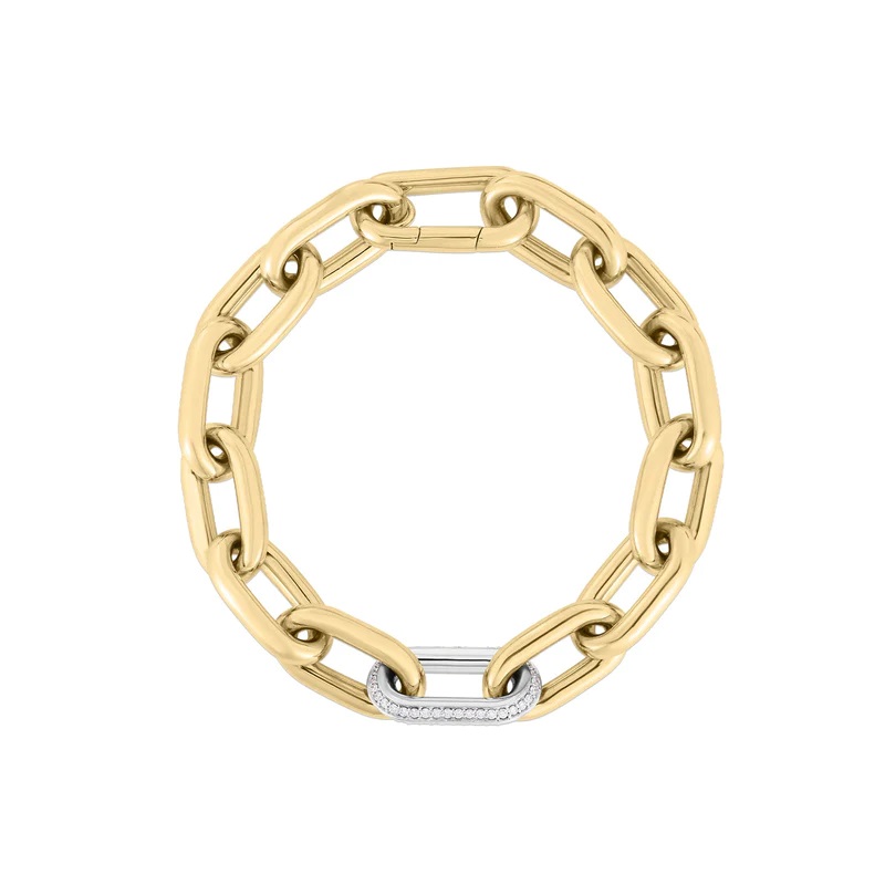 18kt Diamond Chain Link Bracelet