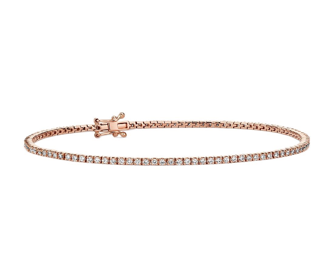 14kt Small Diamond Tennis Bracelet