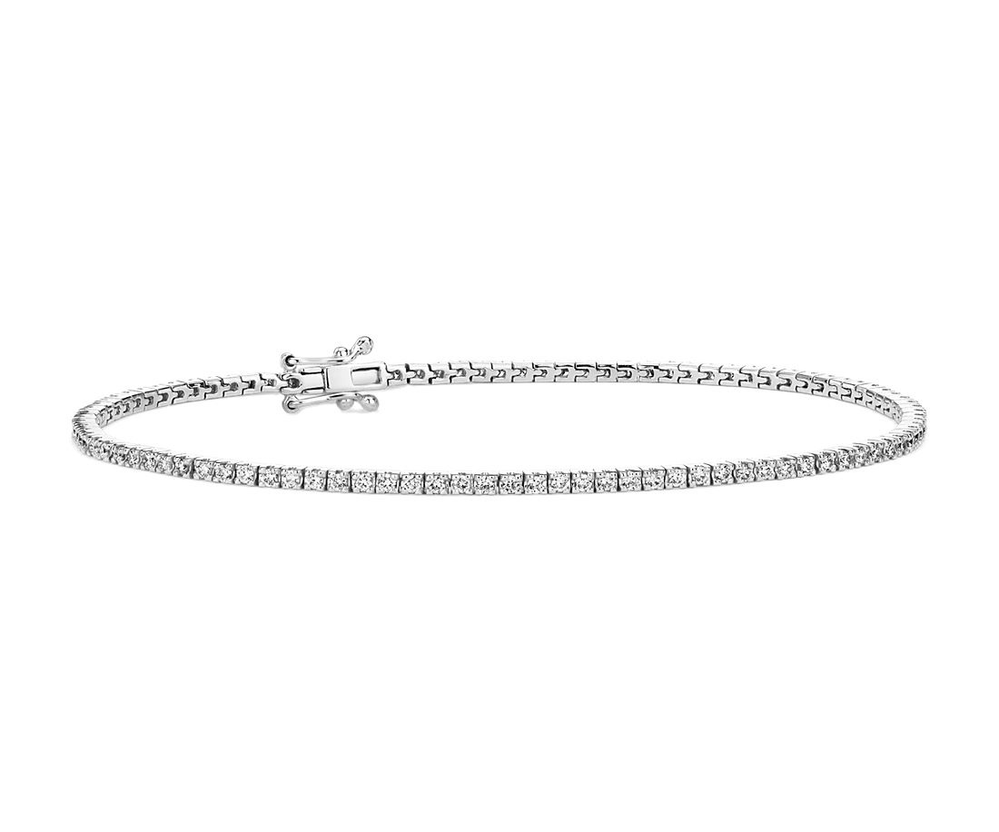 Diamond Tennis Bracelet Three Prong Setting For Sale at 1stDibs | used  diamond tennis bracelet, tennis bracelet settings, three prong tennis  bracelet