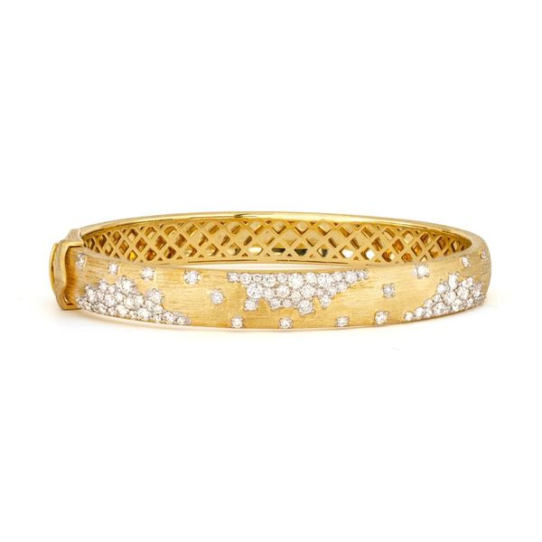 Diamond Bangle Bracelet 18k Gold Vermeil Diamond Jewelry 236 Diamond Pave  bangle | eBay