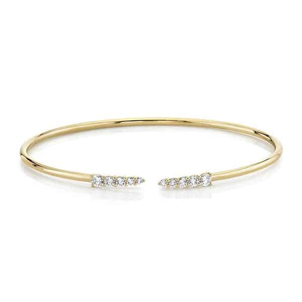 18kt Identity Diamond Bangle