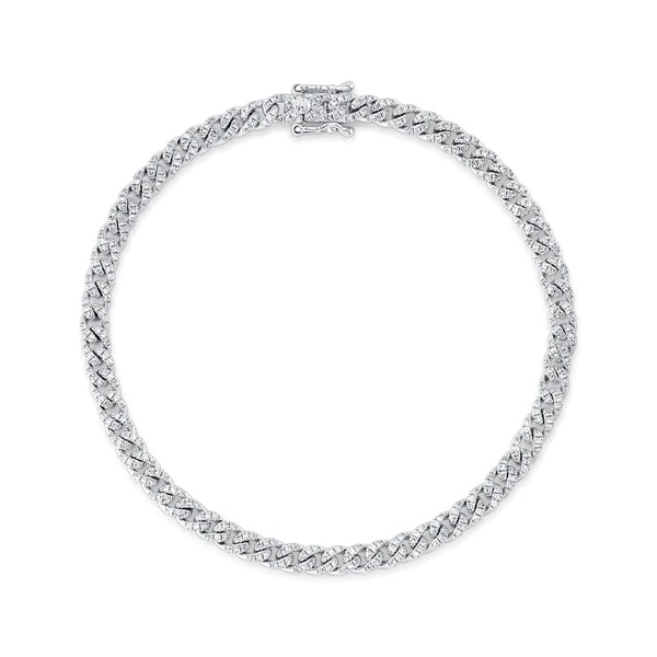 14kt Diamond Link Bracelet