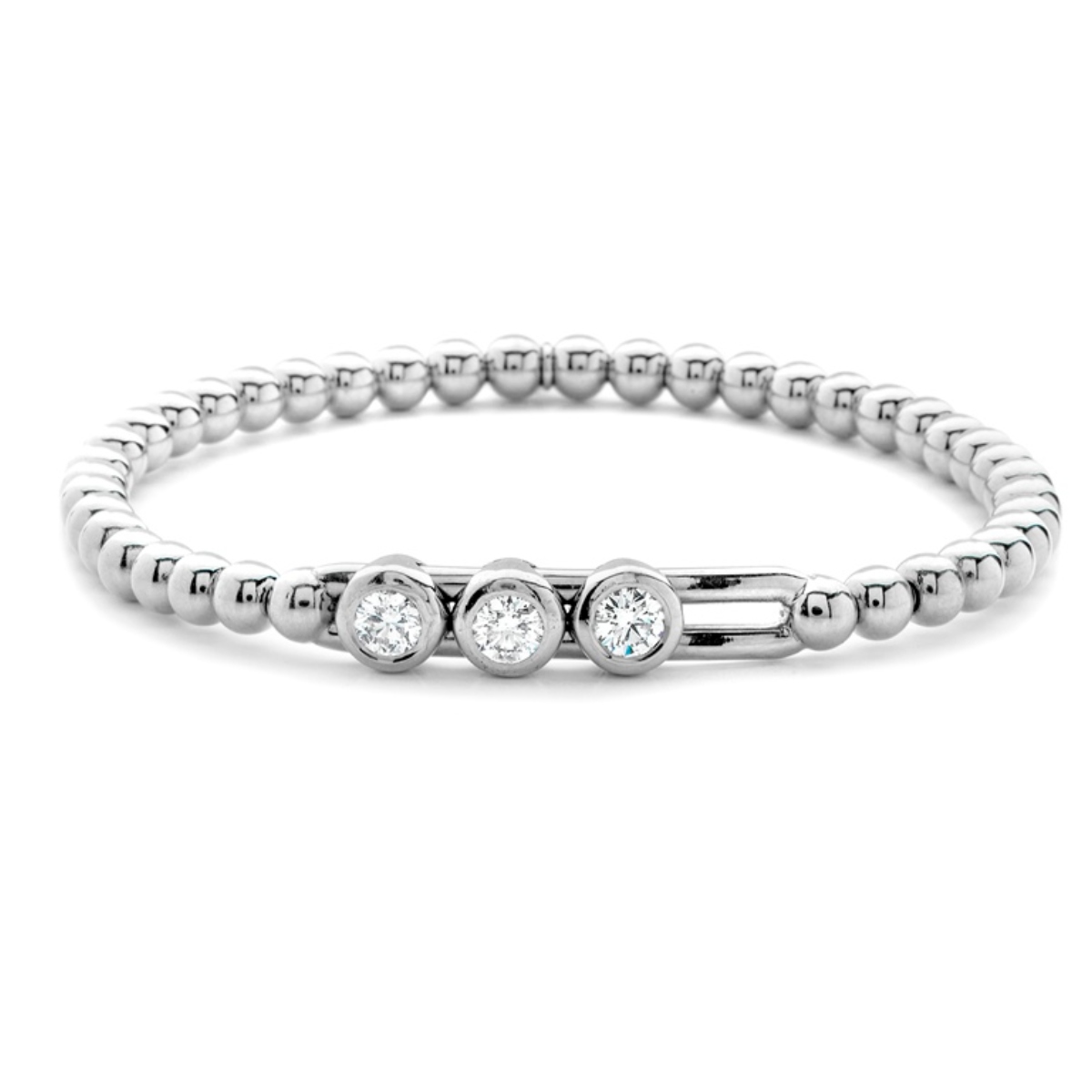 Hulchi Belluni 18kt Diamond Couture Tresore Stretch Bracelet