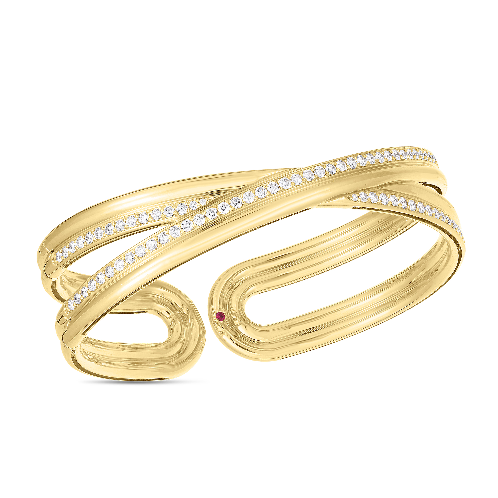 18kt Diamond Cialoma Crossover Bangle