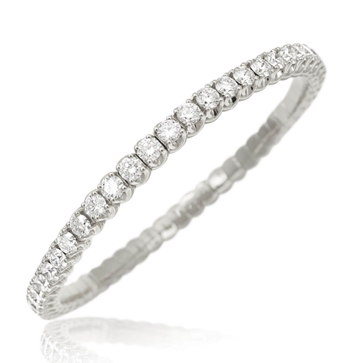 18kt Xpandable 55mm Diamond Bracelet