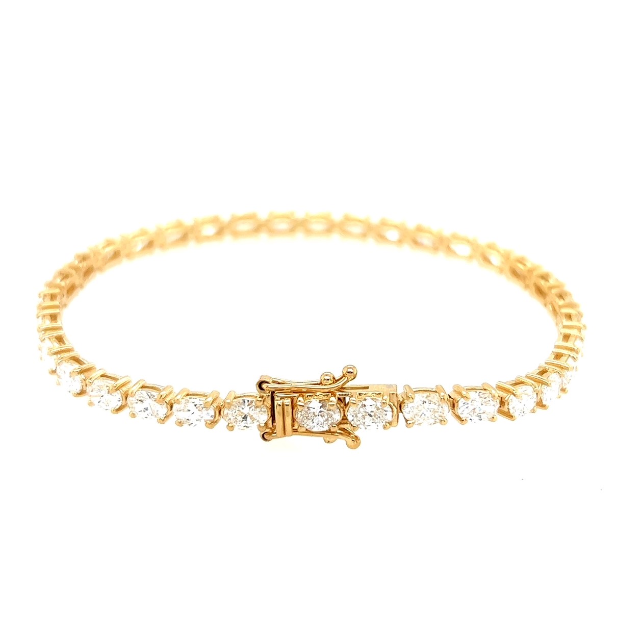 Kolours 14kt Yellow Gold Emerald Tennis Bracelet - Farfetch