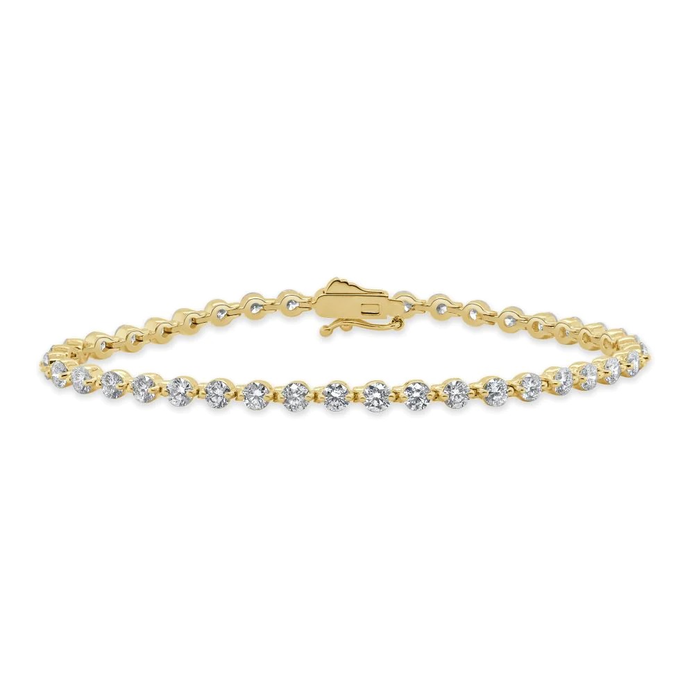 14k Gold & Diamond 2-prong Tennis Bracelet