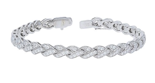 Braided Diamond Bracelet