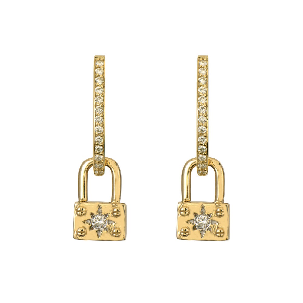 padlock earrings louis vuittons