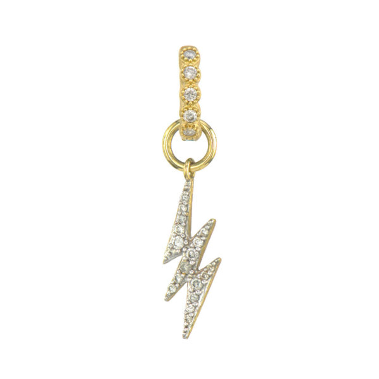 18kt Petite Lightning Bolt Earring Charm