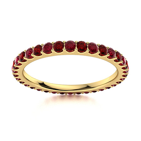 18kt Ruby Eternity Band