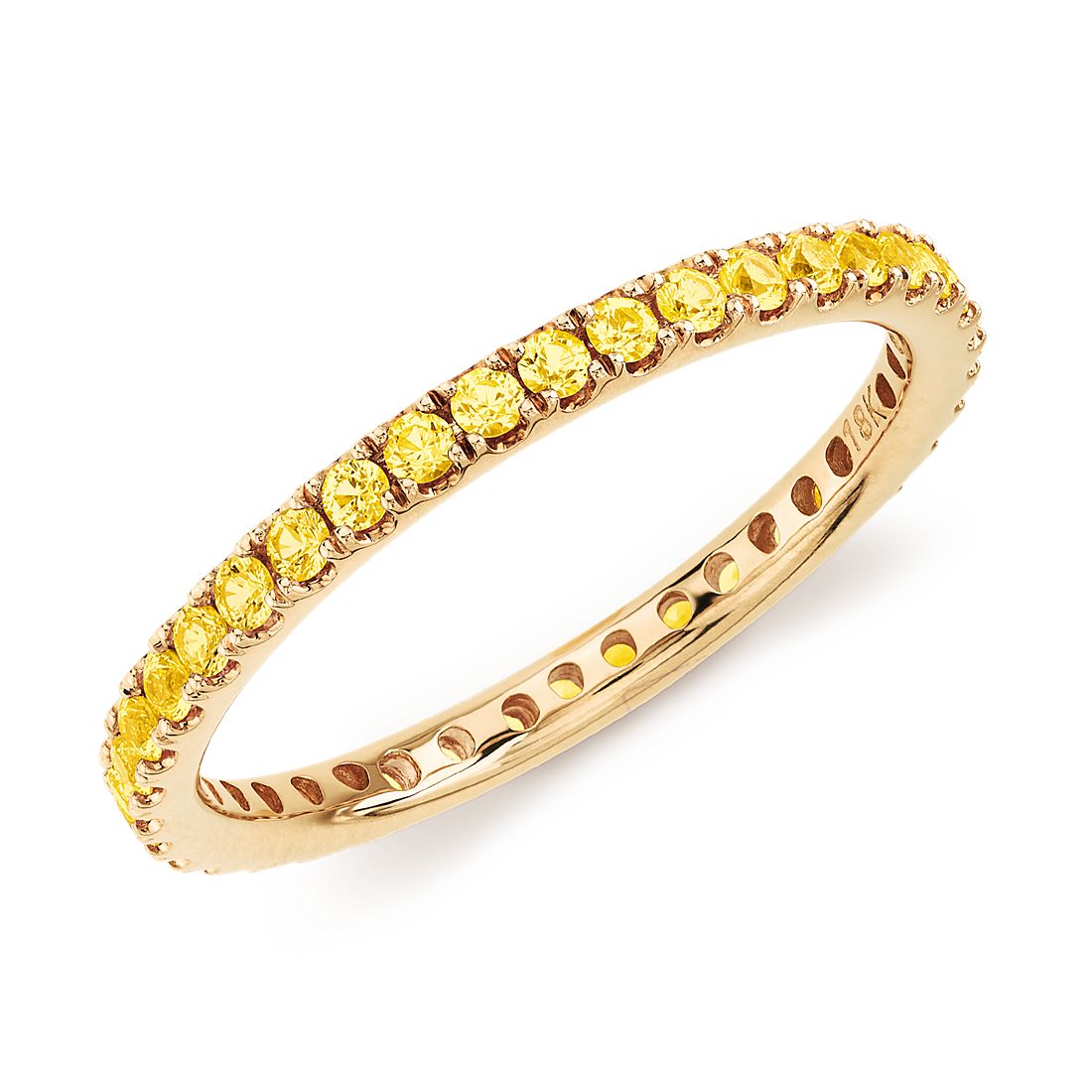 18kt Yellow Sapphire Eternity Band