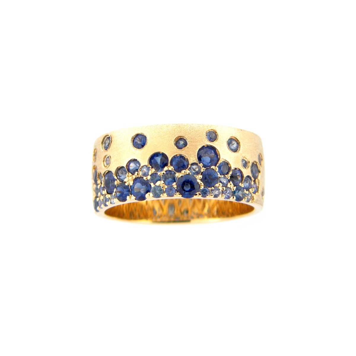 Korman Signature 14kt Sapphire Cigar Band