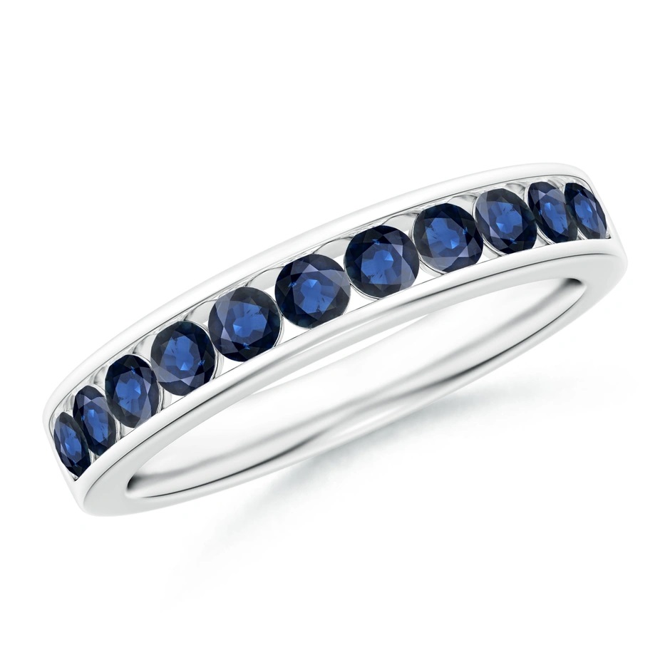 18kt Blue Sapphire Channel Set Eternity Band